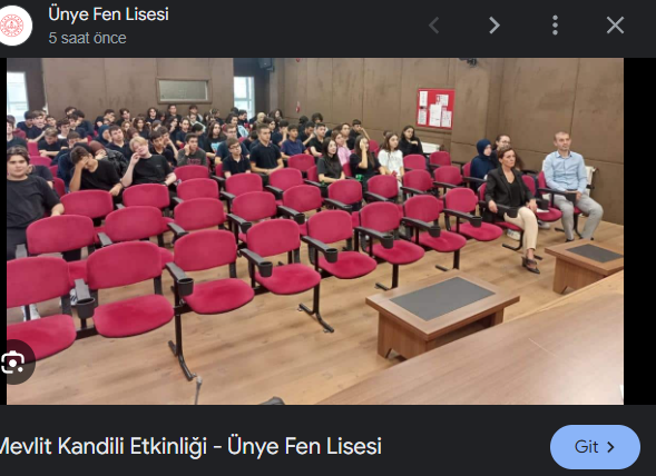 ÇEDES Projesi Kapsamında Ünye Fen Lisesi'nde Mevlit Kandili Etkinliği Tartışma Yarattı