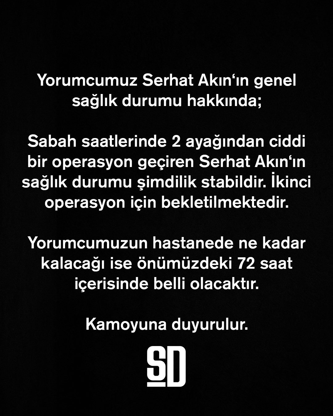 Serhat Akın'a Silahlı Saldırı: Genel Sağlık Durumu Stabil