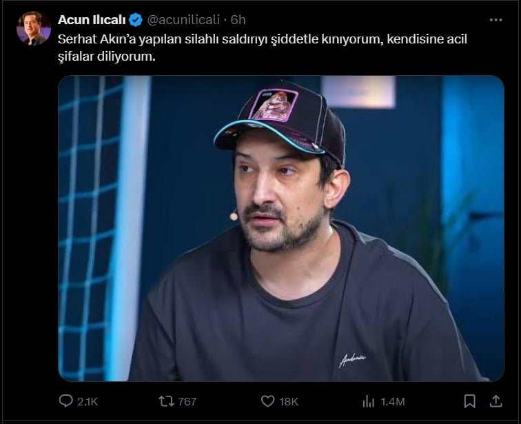 Serhat Akın'a Yapılan Silahlı Saldırı Sonrası İlk Tepkiler